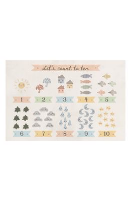 A & A Story Let's Count to 10 Vinyl Mat in White