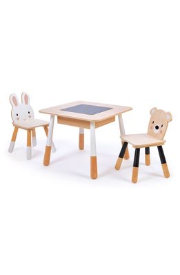 Tender Leaf Toys Forest Wooden Table & Chairs Play Set in Multi