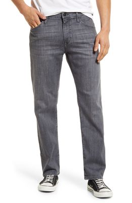 Mavi Jeans Zach Straight Leg Jeans in Mid Grey Supermove
