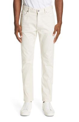 ZEGNA Classic Fit Stretch Cotton Five Pocket Pants in White