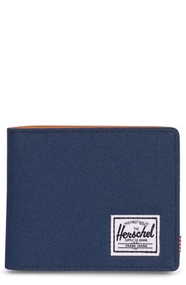 Herschel Supply Co. Hank RFID Bifold Wallet in Navy/Tan