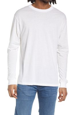 John Elliott Men's Long Sleeve Cotton & Cashmere T-Shirt in White