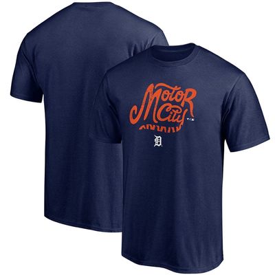 BREAKINGT Men's Navy Detroit Tigers Local T-Shirt