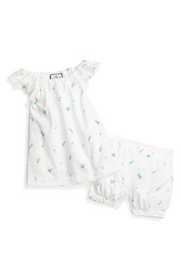 Petite Plume Kids' Isabelle Tulip Two-Piece Short Pajamas in Tulips