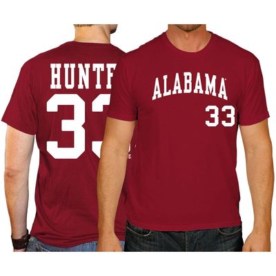 Men's Original Retro Brand Tommy Hunter Crimson Alabama Crimson Tide Baseball Name & Number T-Shirt