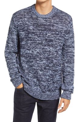 French Connection Men's Marl Crewneck Sweater in Blue Multi