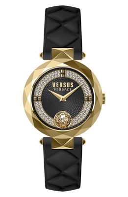 VERSUS Versace Covent Garden Leather Strap Watch