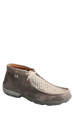 Twisted X Chukka Driving Boot in Woven Grey/Grey