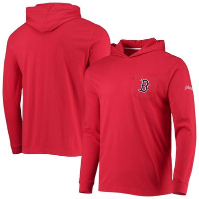 Men's johnnie-O Red Boston Red Sox Eller Hoodie Long Sleeve T-Shirt