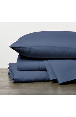 Coyuchi Set of 2 Organic Linen Pillowcases in Harbor Blue