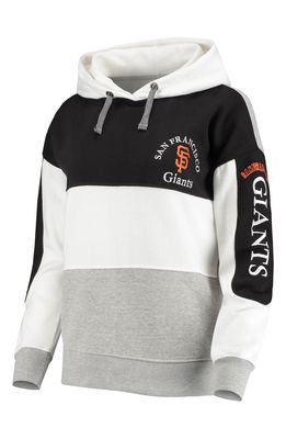 Women's Soft as a Grape Black San Francisco Giants Rugby Pullover Hoodie