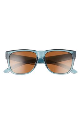 Smith Lowdown 2 56mm Polarized Square Sunglasses in Crystal Stone Green/Brown