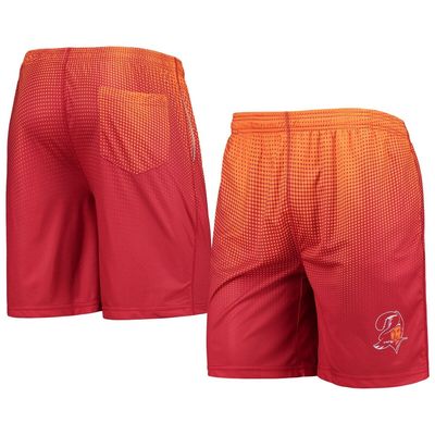 Men's FOCO Orange/Red Tampa Bay Buccaneers Historic Logo Pixel Gradient Training Shorts