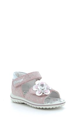 Primigi Sparkle Open Toe Sandal in Pink/Silver