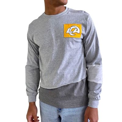 Men's Refried Apparel Gray Los Angeles Rams Sustainable Angle Long Sleeve T-Shirt