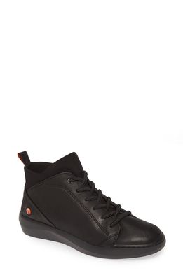 Softinos by Fly London Biel Sneaker in Black Leather