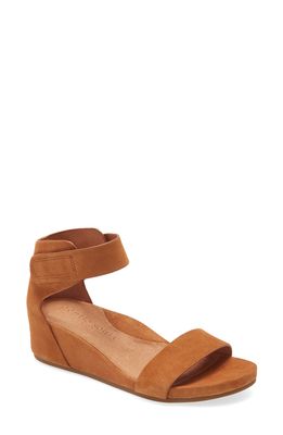 Gentle Souls by Kenneth Cole Gentle Souls Signature Gianna Wedge Sandal in New Cognac Suede