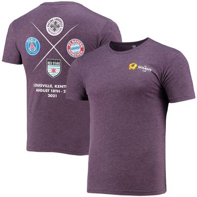 BAYERN MUNICH Men's Purple 2021 The Women's Cup Tri-Blend T-Shirt