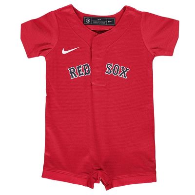 Newborn & Infant Nike Red Boston Red Sox Official Jersey Romper
