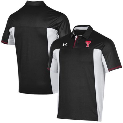 Men's Under Armour Black Texas Tech Red Raiders Throwback Special Game Polo