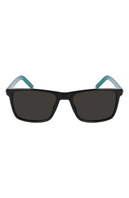 Converse Kids' Chuck 52mm Rectangular Sunglasses in Black /Solid Smoke Lens
