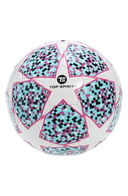 Capelli New York Top Spirit Triangle Soccer Ball in Teal Combo