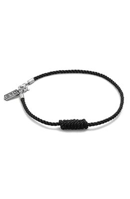 Degs & Sal Knotted Rope Bracelet in Black