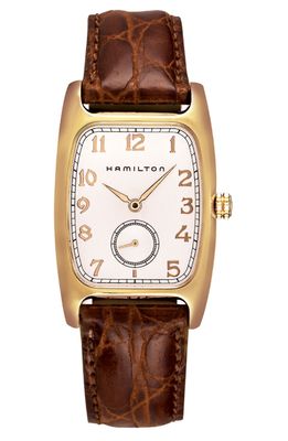 Hamilton American Classic Boulton Leather Strap Watch