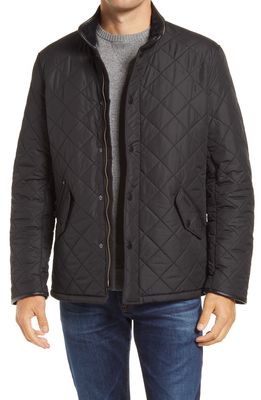Barbour 'Powell' Regular Fit Quilted Jacket in Black