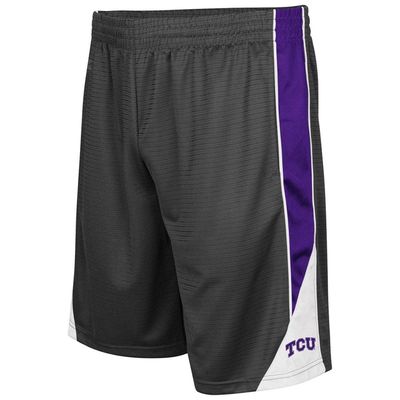 Men's Colosseum Charcoal TCU Horned Frogs Turnover Shorts