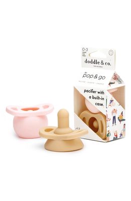 Doddle & Co. 2-Pack Pop & Go Pacifier Set in Blush/Smash Cake