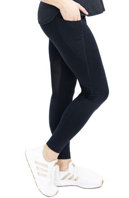 Angel Maternity Maternity Sports Leggings in Black
