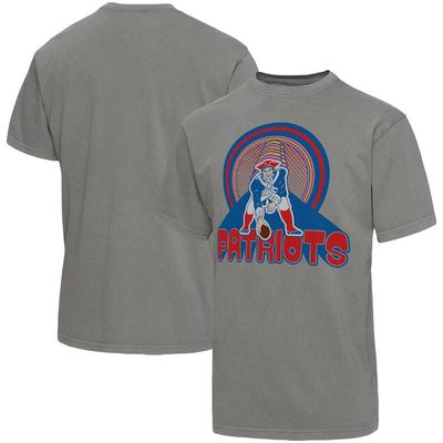 Men's Junk Food Graphite New England Patriots Wonderland Infinity Vibe T-Shirt