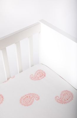 Malabar Baby Handmade Fitted Crib Sheet in Pink City