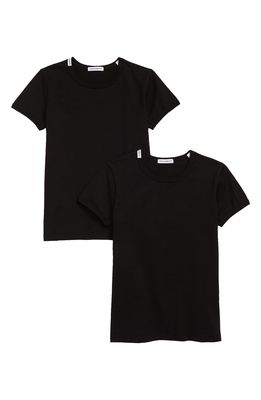 Dolce & Gabbana Kids' 2-Pack Cotton T-Shirts in Nero