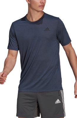 adidas Men's Logo T-Shirt in Crew Navy Mel/Black