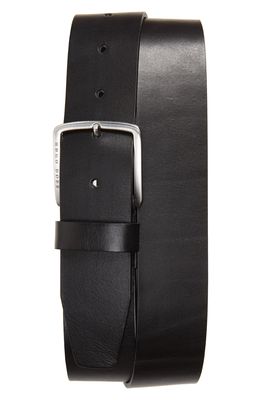 BOSS Sjeeko Leather Belt in Black