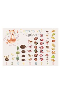A & A Story Let's Count Together Vinyl Mat in White