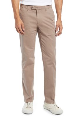 Brax Evans Flat Front Chinos in Stone