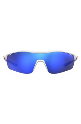 Under Armour 99mm Mirrored Sport Sunglasses in Matte White