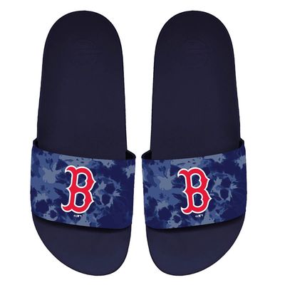Unisex ISlide Boston Red Sox Acid Wash Motto Slide Sandals in Navy