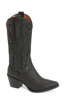 Jeffrey Campbell Dagget Western Boot in Black Washed