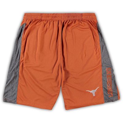 PROFILE Men's Texas Orange Texas Longhorns Big & Tall Textured Shorts in Burnt Orange