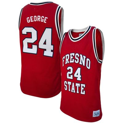 Men's Original Retro Brand Paul George Red Fresno State Bulldogs Alumni Basketball Jersey
