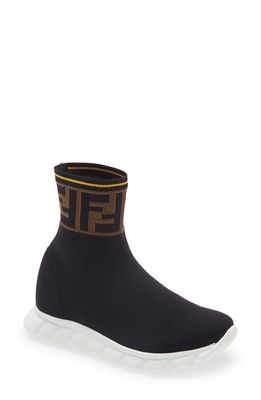 Fendi FF Sock Sneaker in F15Gd Black