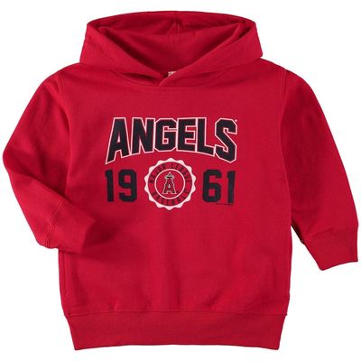 Toddler Soft as a Grape Red Los Angeles Angels Fleece Pullover Hoodie