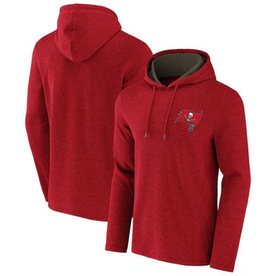 Men's NFL x Darius Rucker Collection by Fanatics Heathered Red Tampa Bay Buccaneers Waffle Knit Pullover Hoodie in Heather Red