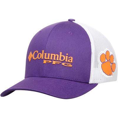 Men's Columbia Purple Clemson Tigers Collegiate PFG Flex Hat