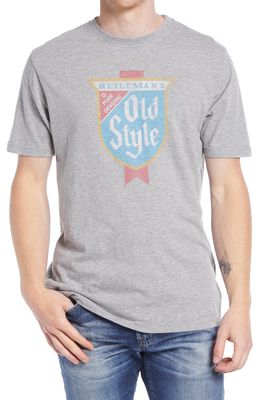 American Needle Brass Tacks Old Style Men's Graphic Tee in Heather Grey