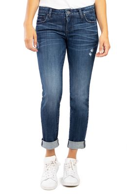 KUT from the Kloth Catherine Distressed Boyfriend Jeans in Acknowledgement